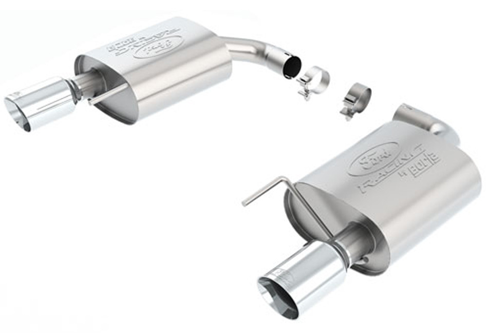 Ford Racing Mustang GT Touring Axle-back Exhaust - Chrome Tips