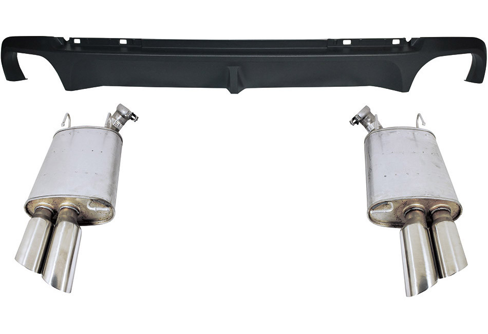 Ford Racing Mustang Quad Tip Axle-Back & Lower Rear Valance (13-14