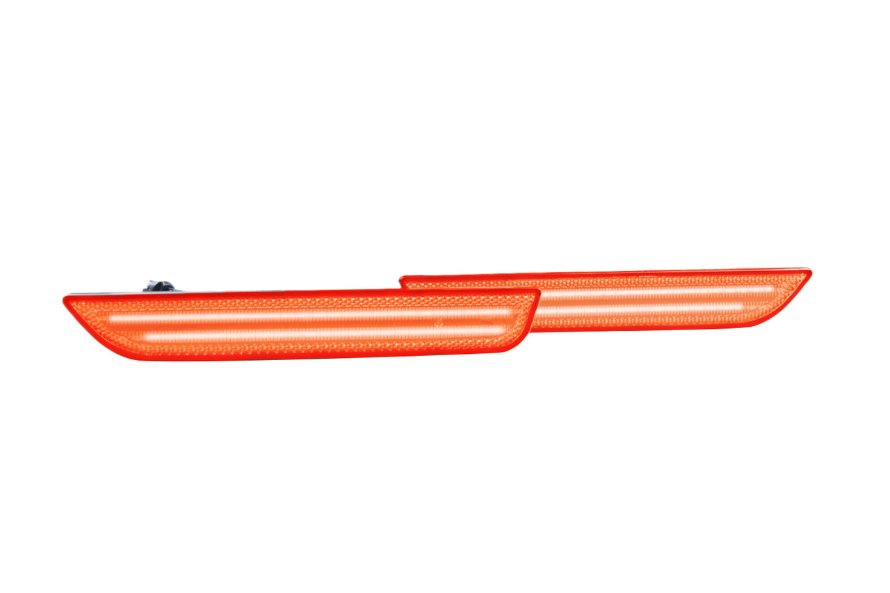 momok品！レッド＆ホワイトモールOSB.LED Morimoto LF7934 Mustang XB LED Rear Side Marker Lights - Smoked