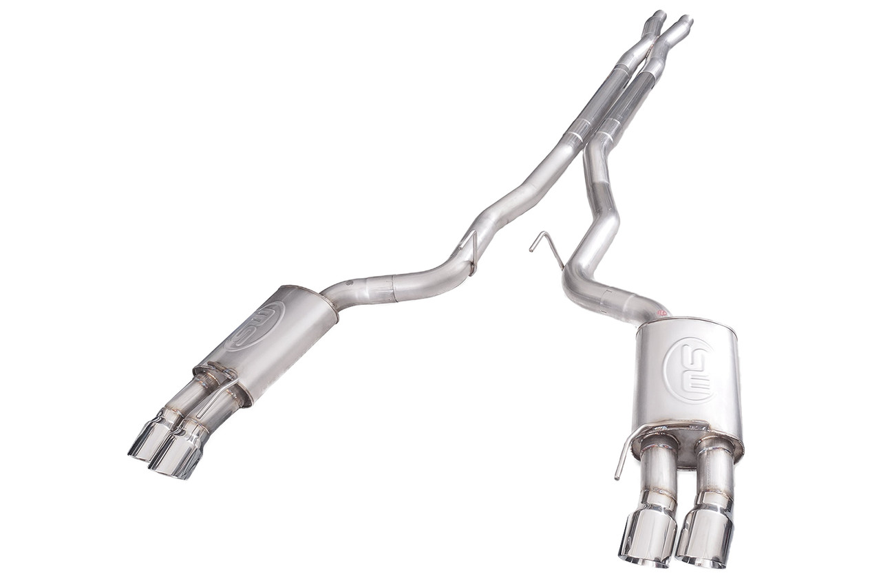 Stainless Works M18CBXFC Mustang GT Redline X-Pipe Cat-Back