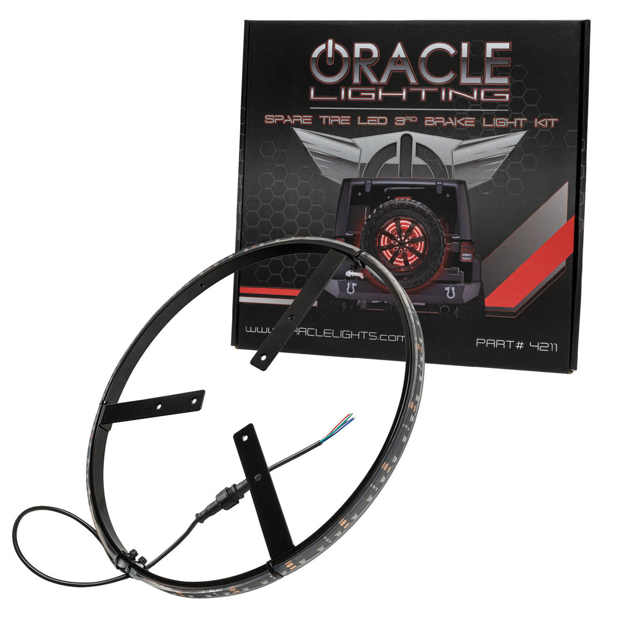 ORACLE 4211-334 LED Illuminated Wheel Ring 3rd Brake Light - w/No Controller