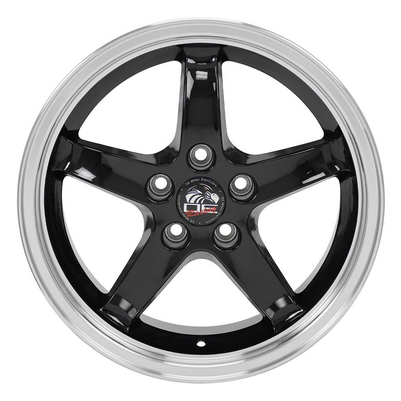 OE Wheels FR04B-D17090-5450-24BM Mustang Cobra Style Black w