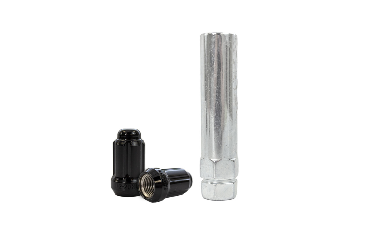 Steeda 555-6608 Mustang Splined Small Diameter Lug Nut Kit - Black