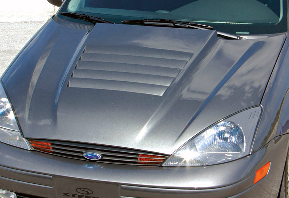 Steeda Focus Louvered Hood (00-04 All), 307 0008