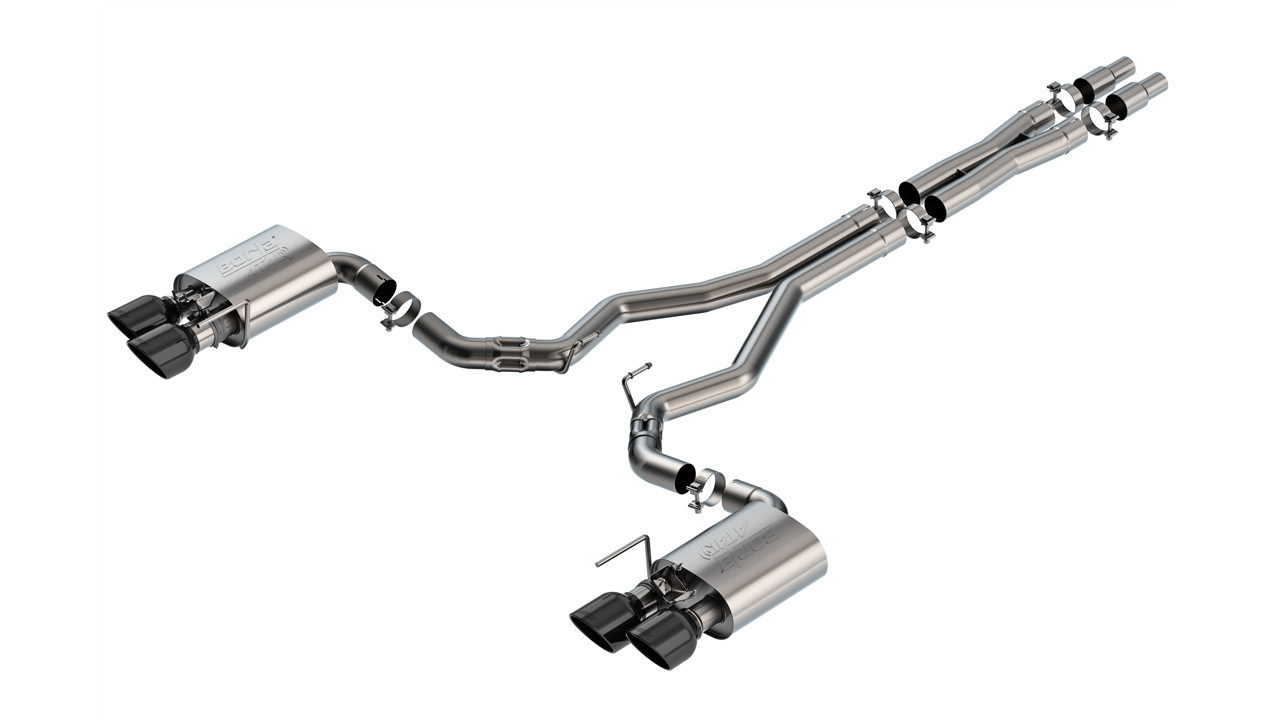 Borla 140965BC Mustang Dark Horse ATAK Active Cat-Back Exhaust (24-26)