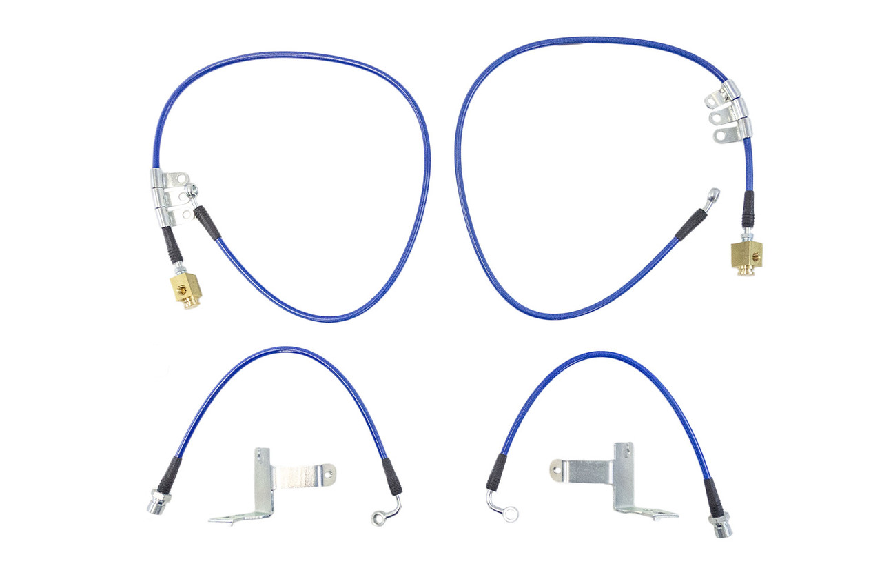 Steeda 555-6047 Mustang GT Brembo Package Braided Stainless Brake