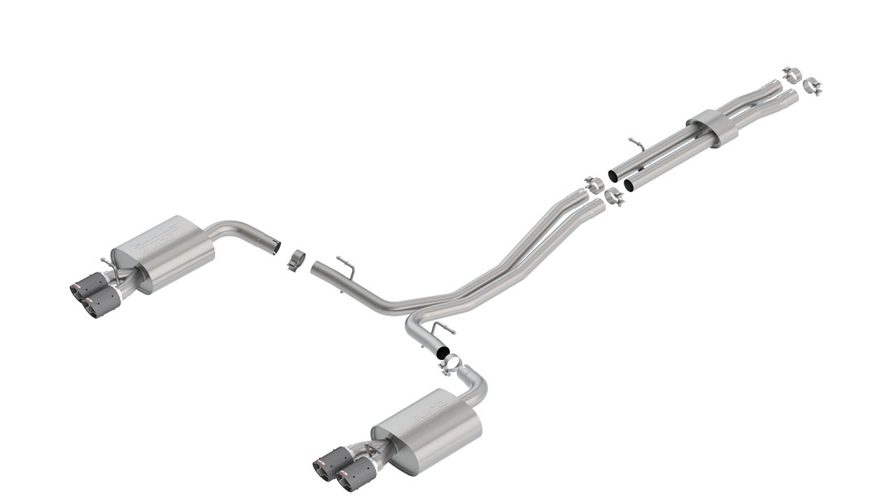 Borla 140765CF Explorer Sport S-Type Cat-Back Exhaust - Carbon