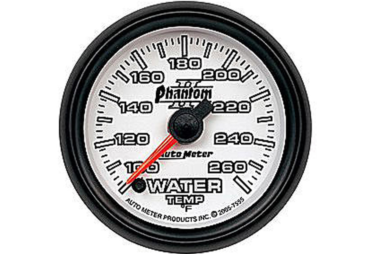 Autometer Phantom II Electric Water Temperature Gauge