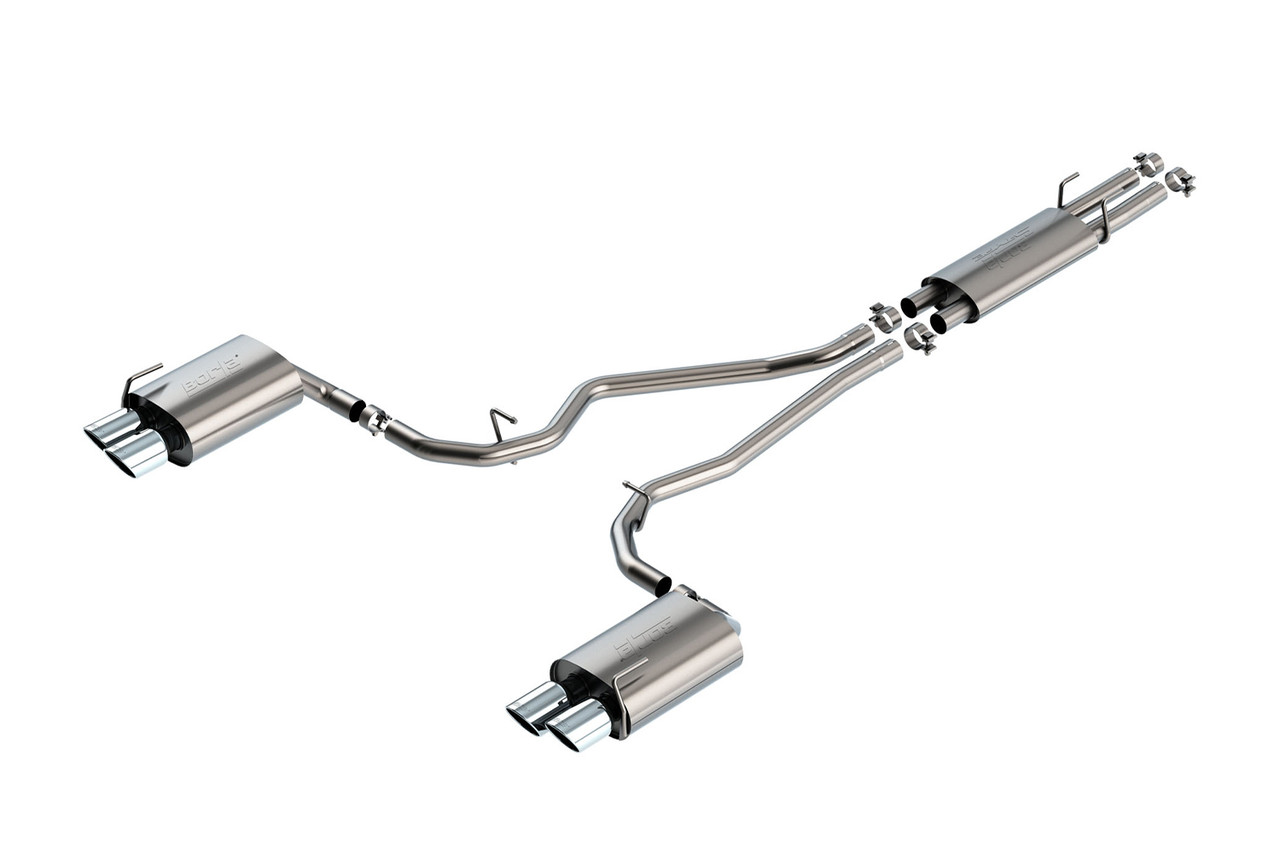 Borla 140820 Explorer ST S-Type Cat-Back Exhaust - Chrome Tips (20-26)
