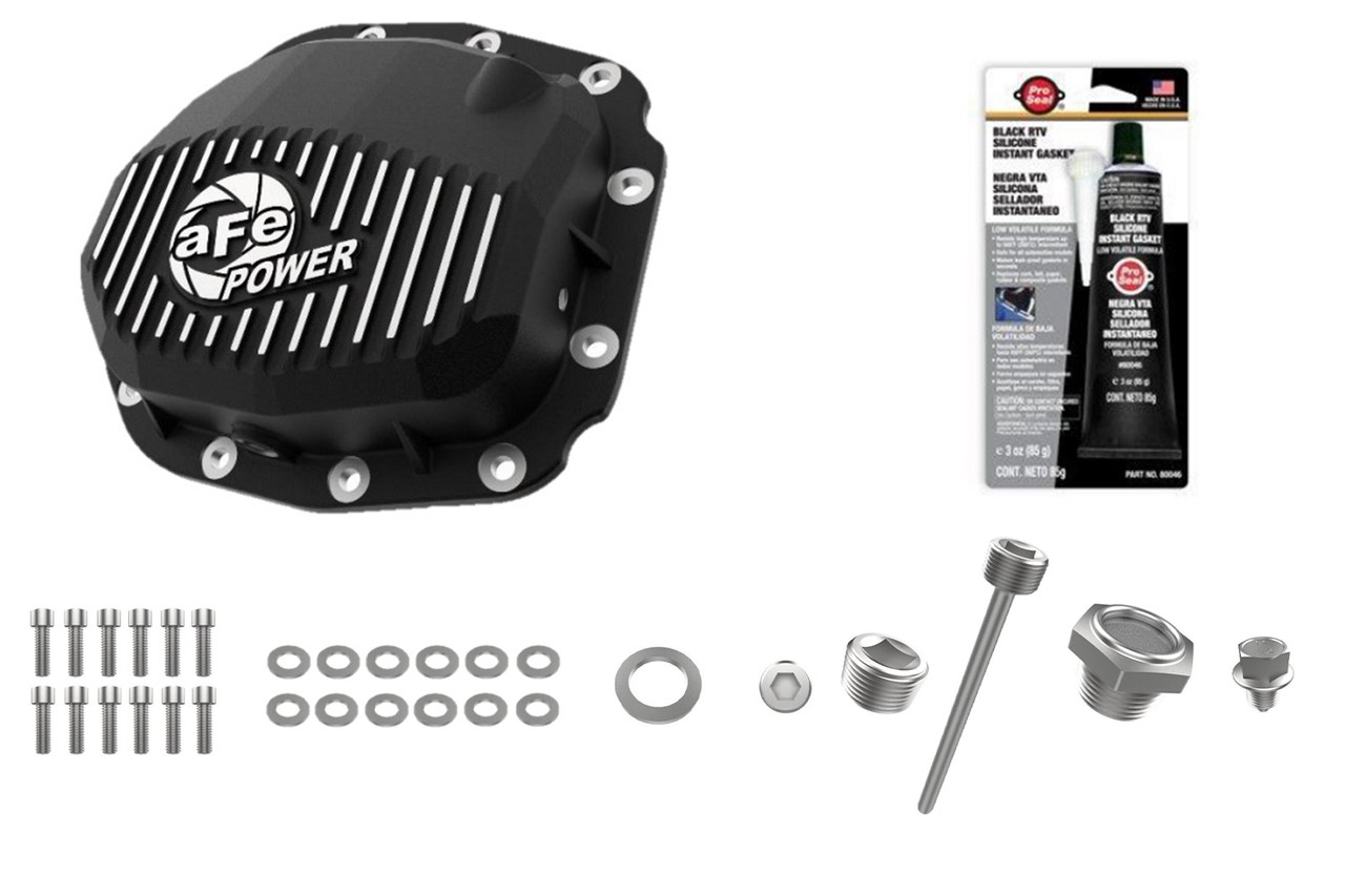 aFe F-150 Pro Series Differential Cover Black w/ Machined aFe F-150 Pro Series Differential Cover Black w/ Machined