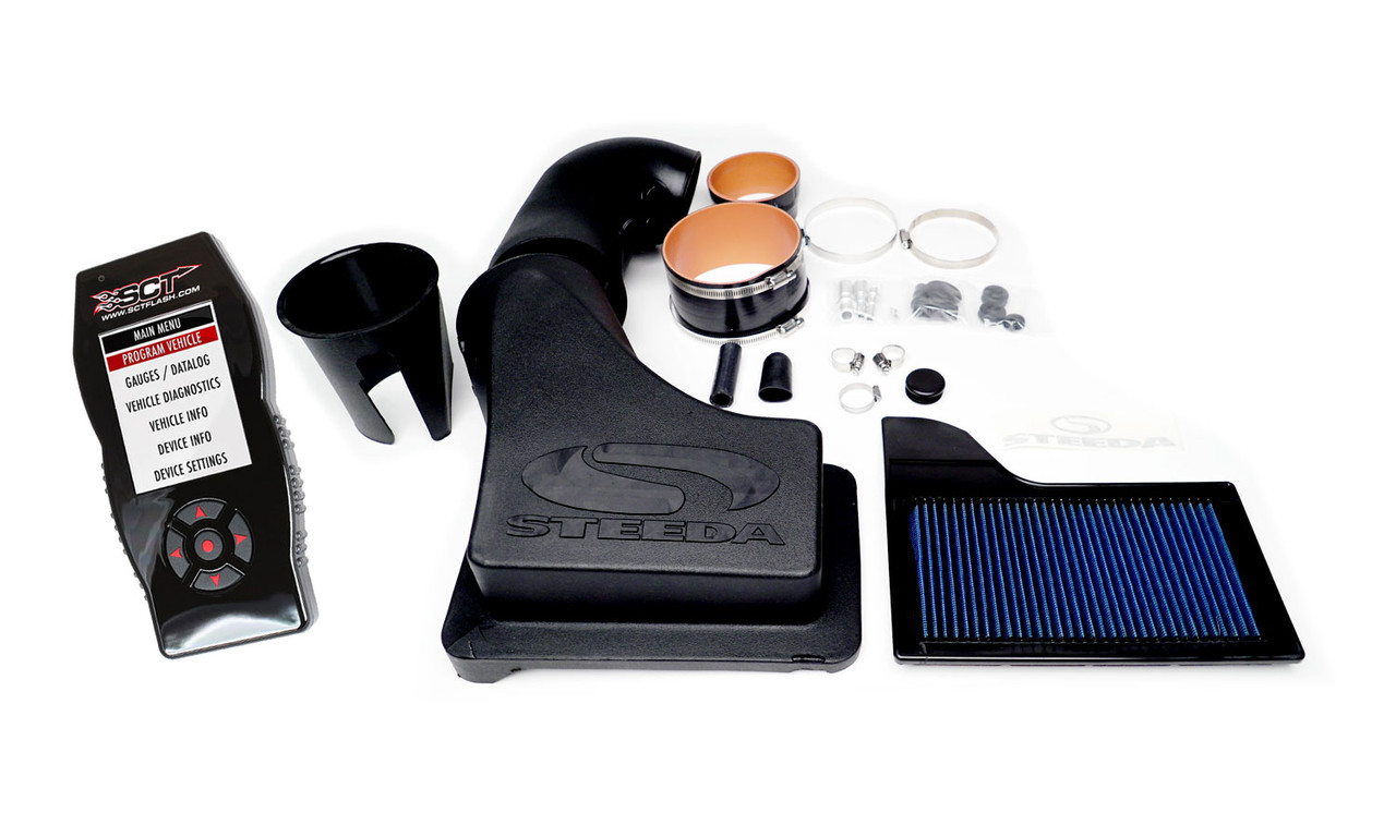 Steeda 555 3966 Mustang GT HARDCORE MaxFlow Closed CAI Power Pack