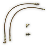 Aerospace Components AC-4100-M Mustang Front Brake Line Kit - 7/16-24 Hardline Fittings (83-93)