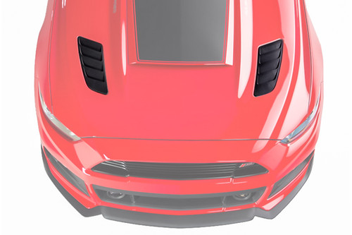 Roush Mustang Black Hood Heat Extractors (2015-2017)