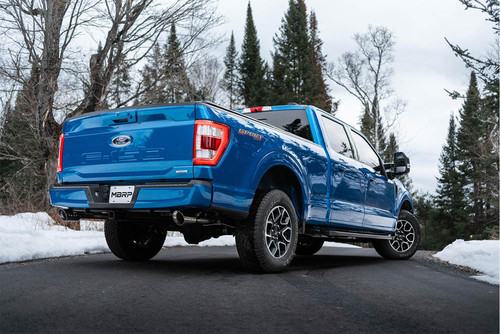 MBRP F-150 2.7L, 3.5L, 5.0L Installer Series Dual-Exit Cat-Back Exhaust (2021)