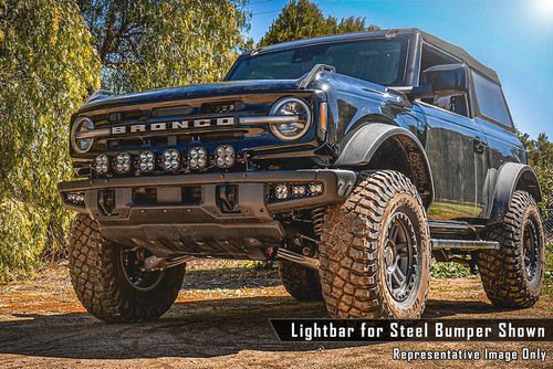 Baja Designs Bronco XL Sport Spot/Flood Upfitter Light Bar - Plastic Bumper (2021-2023)