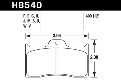 Hawk Baer SS4+ Deep Stage Drag Race DTC-30 Brake Pads