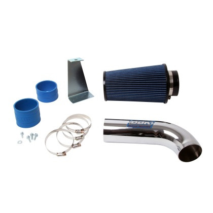 BBK Mustang 5.0L Cold Air Intake - Chrome Non-Fenderwell Style (1986-1993)