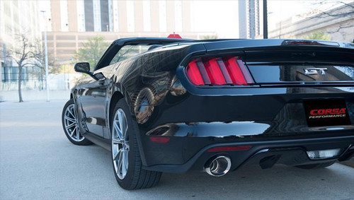 Corsa Mustang GT Convertible Xtreme Cat-Back Exhaust - Polished Tips (2015-2017)