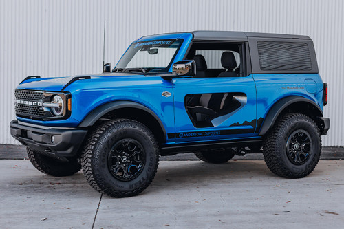 Anderson Composites Bronco Fiberglass Halo Doors w/ Carbon Fiber Inserts - 2 Door (2021-2023)