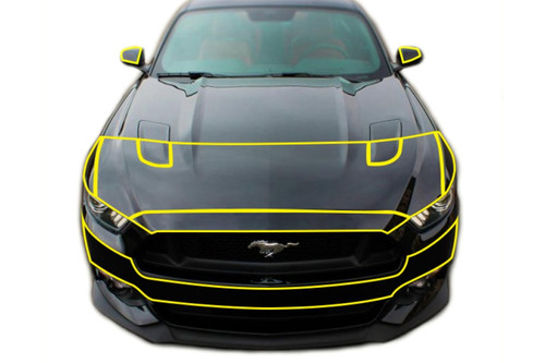 Anchor Room Mustang GT 9 pc. Paint Protection Film (2015-2017)