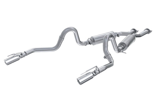 MBRP Mustang GT/Mach 1 Dual Rear Exit Cat-Back Exhaust - Polished (1999-2004)