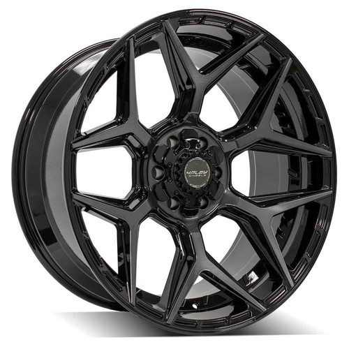 4PLAY Wheels Bronco/F-150/Ranger/Raptor 4P06 Brushed Black Wheel - 22x10 (2004-2022)