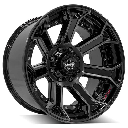 4PLAY Wheels F-250/F-350 4P70 Brushed Black Wheel - 22x12 (1999-2022)