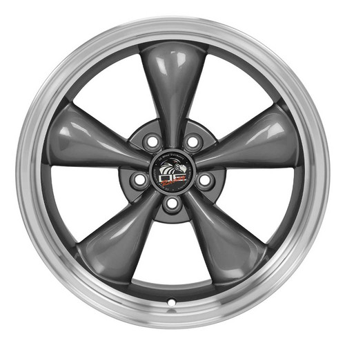 OE Wheels Mustang FR01 Bullitt Style Anthracite with Machined Lip Wheel - 18x9 (1994-2004)