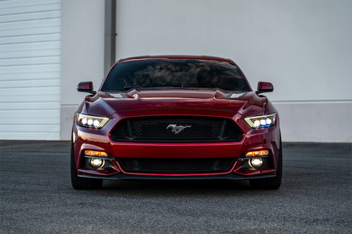 AlphaRex Mustang/GT350/GT500 NOVA-Series LED Projector Headlights - Alpha-Black (2015-2023)