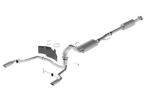 Ford Performance F-150 Touring Cat-Back Rear-Exit Exhaust - Chrome Tips (2021-2023)