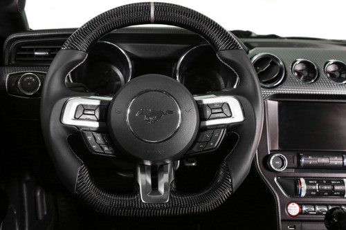 Drake Mustang Carbon Fiber Steering Wheel (2018-2023)