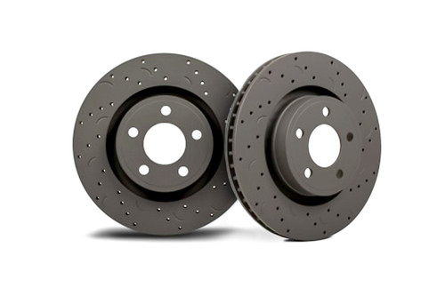 Hawk Cobra/Mach 1 Talon Drilled & Slotted Rear Brake Rotor - Pair (1994-2004)