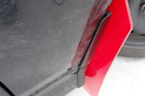 Rally Armor Mud Flap Set Red w/ White Logo Fiesta ST (2014-2017)