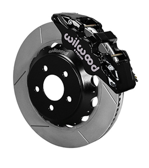 Wilwood Mustang AERO6 Front Big Brake Kit - 14" Slotted Rotors Black 6 Piston Calipers (2015-2023)