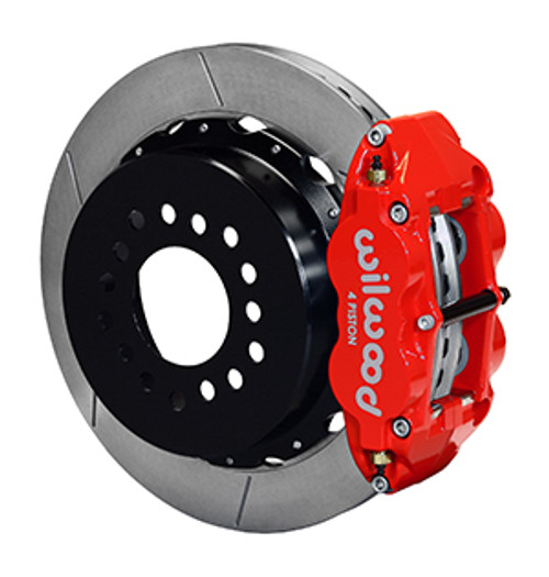 Wilwood Mustang Superlite 6R Rear Brake Kit Slotted Rotors Red (2005-2014)