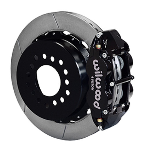 Wilwood Mustang Superlite 4R Rear Brake Kit Slotted Rotors - Black (2005-2014)