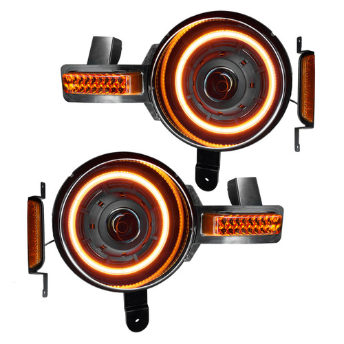 ORACLE Oculus Bi-LED Projector Headlights for 2021+ Ford Bronco - 6000K / Amber LED