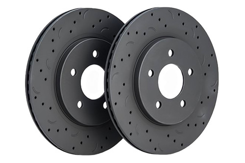 Hawk Explorer Heavy Duty Talon Drilled/Slotted Rear Brake Rotors (2013-2018)