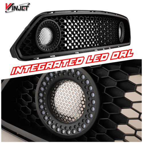 Winjet Mustang DRL Halo Grille (2015-2017)