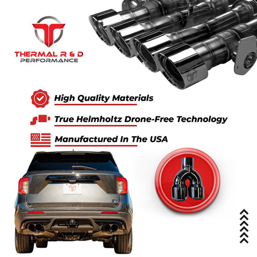 Thermal R&D Explorer ST 3" Cat-Back Exhaust System w/ Front Pipes (2020-2026)