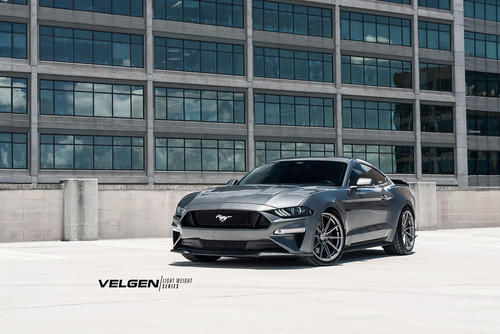 Velgen Wheels Mustang VF10 Gloss Gunmetal Staggered Wheel & Tire Package - 20x10/11 (2015-2026)