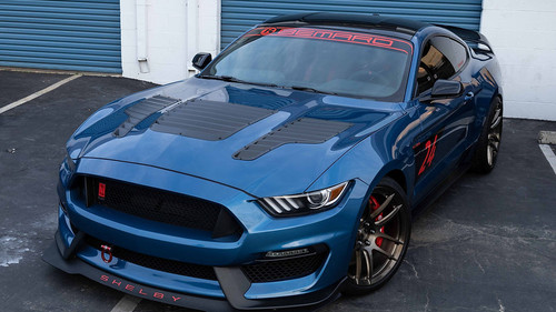Phoenix CF Designs Mustang GT350 GT4 Style Hood Vent Package - Gloss (2016-2020)