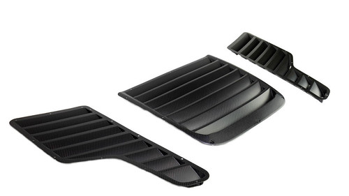 Phoenix CF Designs Mustang GT350 GT4 Style Hood Vent Package - Matte (2016-2020)