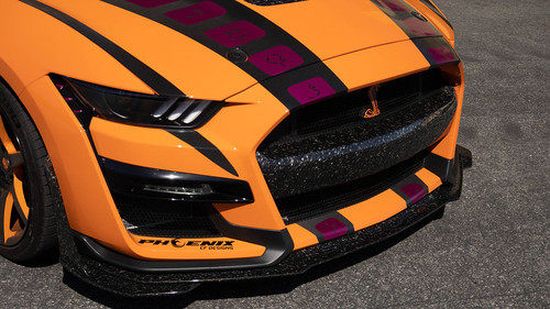 Phoenix CF Designs GT500 Forged Carbon Fiber Front Lip - Gloss (2020-2023)