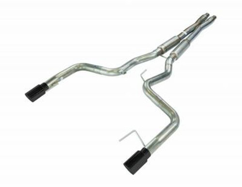 Pypes Mustang GT 3-in Violator Series H-pipe Cat-Back Exhaust - Black Tips (2024+)