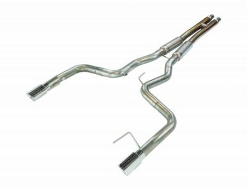 Pypes Mustang GT 3-in Violator Series H-pipe Cat-Back Exhaust - Polished Tips (2024+)