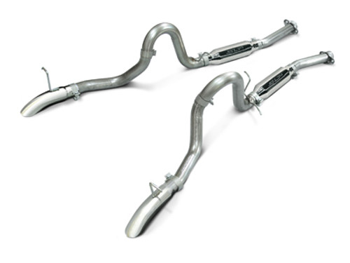 SLP M31015 Mustang LX/Cobra LoudMouth Cat-Back Exhaust - Polished