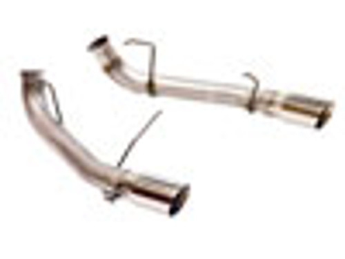 SLP Mustang GT/Boss 302/GT500 LoudMouth Axle-Back Exhaust - Polished (2011-2014)