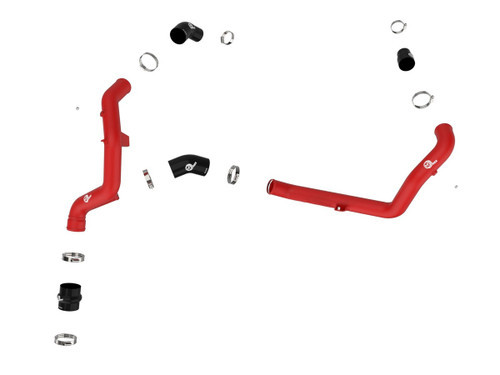 aFe Explorer 3.0L BladeRunner 2-1/4" Aluminum Hot Charge Pipe Kit - Red (2022-2023)