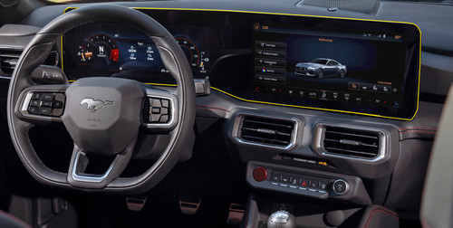 Anchor Room Mustang Premium Interior Dash Screen Protector - Gloss (2024+)